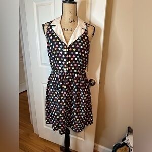 retro like Forever 21 polka dot mini dress size large